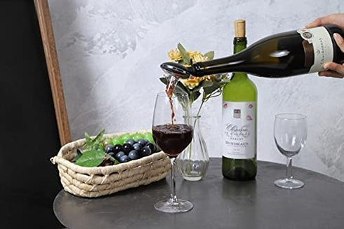 OxyTwister Wine Aerator Pourer - Improves Wine Taste And Aroma - Prevent Wine Leak - Premium Aerating And Decanter Spout - Red Wine Bottle Stopper - Portable Wine Accessories.