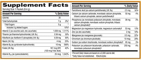 Emergen-C 1000mg Vitamin C Powder, With Antioxidants, B Vitamins And Electrolytes, Vitamin C Supplements For Immune Support, Caffeine Free Drink, Cranberry Pomegranate Flavor - 30 Count/1 Month