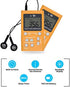 BTECH MPR-AF1 AM FM Personal Radio with Two Types of Stereo Headphones, Clock, Great Reception and Long Battery Life, Mini Pocket Walkman Radio with Headphones (Orange)
