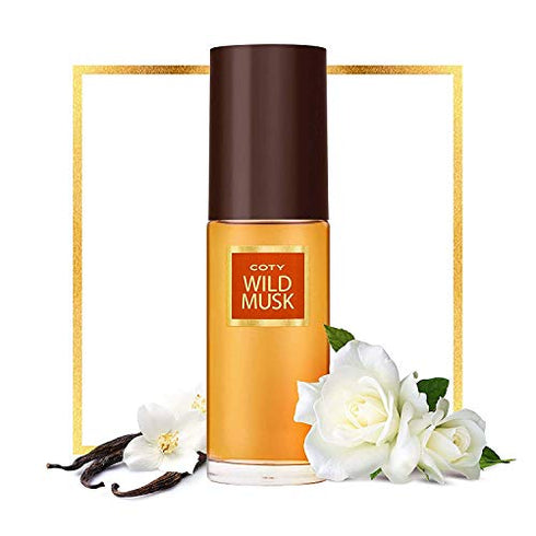 Coty Wild Musk Cologne Spray 1.5 Ounce Women's Fragrance in a Musky Floral Scent Great Gift for Cologne or Perfume Lovers