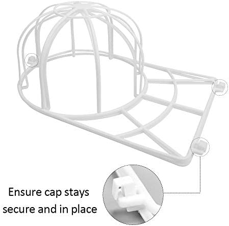 Hat Washer for Baseball Caps,3 Pack Hat Cleaner Holder for Washing Machine,Baseball Hat Washer for Dishwasher,Hat Forms for Washing,Ball Cap Cage,Hat Cleaning Frame Protector for Flat Curved Bill