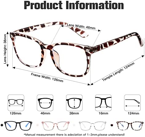 AZorb 2Pack Blue Light Blocking Glasses for Kids Unbreakable Computer Screen Glasses for Boys & Girls - 2 Pack(Transparent Pink+ Leopard)