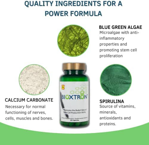 Bioxtron Natural AFA Stem Cell Supplement-60 capsules