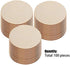 Boao 100 Packs 2 Inch Round Disc Unfinished Wood Circle Wood Pieces Wooden Cutouts Ornaments for Craft Supplies, Decoration, Laser Engraving Carving