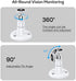 FastSnail Wall Mount Compatible with Wyze Cam Pan & Wyze Cam Pan V2 & Wyze Cam V3, Adjustable Indoor Outdoor Mount for WyzeCam Pan/WyzeCam Outdoor/WyzeCam V3 or Other Cam with Same Interface 2 Pack
