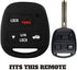 KeyGuardz Keyless Entry Remote Car Smart Key Fob Outer Shell Cover Soft Rubber Case for Lexus HYQ1512V HYQ12BBT