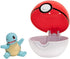 Pokemon Official Squirtle Clip and Go, Comes with Squirtle Action Figure and Poké Ball