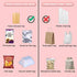 Bag Sealer Heat Seal Chip Bag Sealer Handheld Heat SealerClips Kitchen Gadgets Food Sealer Bag Resealer for Heat Sealing Machine for Chip Bags Snack Bags Plastic Bags Sealer Bags for Food(Pink)