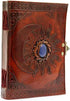 Leather Journal with Unlined Pages - Sun & Moon Leather Bound Writing Journal for Women & Men (5x7 in) Lined Journals for Women, Leather Bound Notebook Ruled Journal & Diary, Lined Journal for Writing