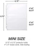 Samsill Clear 4x6 Recipe Card Protectors (25 Pack Mini Binder Sheets)