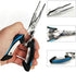 Amoygoog Stainless Steel Fishing Pliers, Fishing Needle Nose Pliers, Cut Fishing Line Fishing Multitool Pliers with Sheath and Telescopic Lanyard