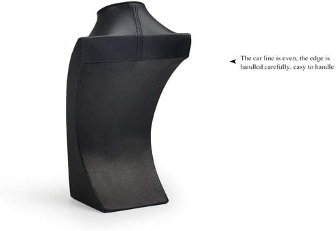 Oirlv Black Jewelry Display Bust Leather Necklace Display Stand for Show?H11.8inch?