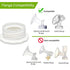 PumpMom Pump Bottle Adapter, Baby Bottle Thread Changer Converter for Spectra S1 S2 Pump Wide Mouth Flanges to Use Standard Sized Bottles. Compatible with Medela, Ameda, Dr. Brown Narrow Neck Bottles