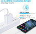 USB C Fast Charger Head for iPhone 14 Pro, 20W USB C Power Adapter Fast Charging Block Brick Cube Box for iPhone 14 Pro Max/14 Plus/13/12/11 Pro/Max/Mini/SE/XS, Samsung Galaxy S22 S21 S20,Pixel 7 6a