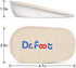Dr.Foot Height Increase Insoles, Heel Cushion Inserts, Heel Lift Inserts for Leg Length Discrepancies (Large (1" Height))
