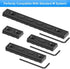 FANGOSS Picatinny Rail Section, 4 Pack 3 5 7 13 Slots Aluminum Picatinny Rails Mount Set, with 9 T-Nuts, 9 Screws, 3 Hex Wrench