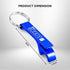 Keychain Bottle Opener - bartender bottle opener - Best Aluminum Bottle/Can Opener - Compact, Versatile & Durable - Vibrant Colors - Premium Keyring Bottle Opener - Ergonomic Design Royal Blue