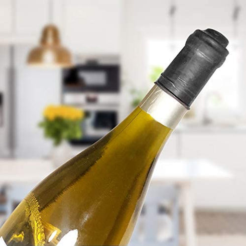 Screw The Cork, Condom Style Wine Bottle Stoppers, Air-Tight Rubber Seal for Fresh Wine, Funny Wine Gifts & Novelty Gag Gift, Set of 6, Great For Bachelorette Parties, Birthdays & Christmas