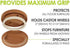 Slipstick CB840 3-1/4 Inch Bed Roller / Furniture Wheel Gripper Caster Cups (Set of 4) Caramel Color,Large