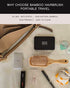 BFWood Bamboo Paddle Hairbrush with Bamboo Bristles for Massaging Scalp