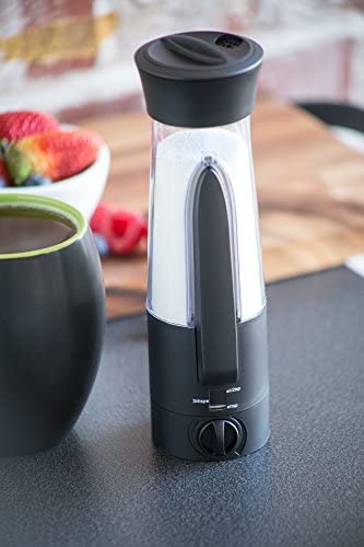 Fox Run KitchenArt Automeasure Adjustable Sugar Dispenser/Shaker, Black