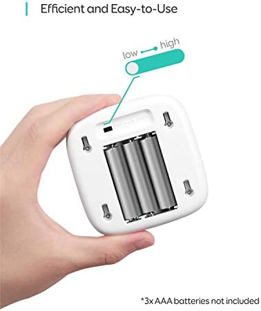 eufy by Anker, Lumi Stick-On Night Light, 2nd Generation Warm White LED, Motion Sensor, Bedroom, Bathroom, Kitchen, Hallway, Stairs, Energy Efficient, Compact, 3-Pack
