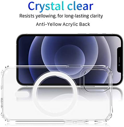 Ambar Compatible with MagSafe Case for iPhone 11 Pro (5.8 inch), Shockproof, Acrylic Back, Magnetic Transparent Case