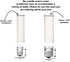 Creative Hobbies® 1751 - Set of 12, 4 Inch Tall White Plastic Candle Covers Sleeves Chandelier Socket Covers ~Candelabra Base