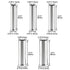 Baomain AWG 22/20 / 18/16 / 14 Long: 8mm Wire Copper Crimp Connector Non Insulated Ferrule Pin Cord End Terminal 500pcs