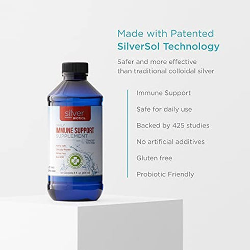 American Biotech Labs Silver Biotics Immune System Support, 8 Fl Oz (Pack of 1)