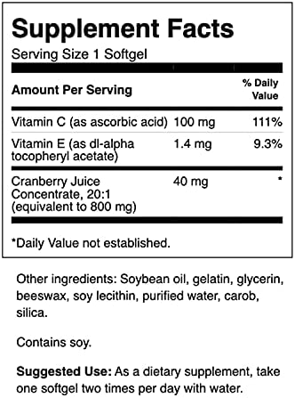 Swanson Cranberry - Supports Urinary Tract Health, Bladder Control, and Promotes Healthy Kidney Function - Cranberry Supplement Made with 20:1 Cranberry Juice Concentrate - (180 Softgels)