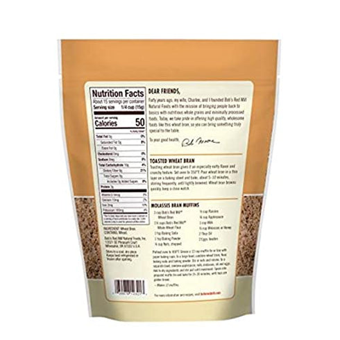 Bob's Red Mill Unprocessed Miller's Wheat Bran, 8 Ounce