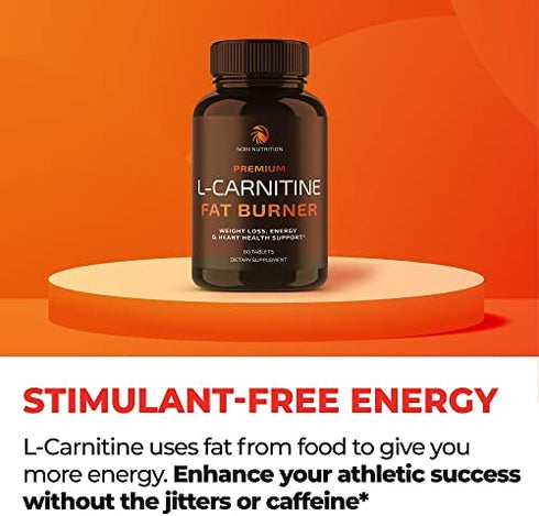 L-Carnitine Fat Burner | Healthier Weight Loss for Women & Men | Diet Pills Appetite Suppressant Carb Blocker Metabolism & Thermogenic Booster by Nobi Nutrition