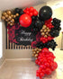 Red Black Metallic Gold DIY Balloon Arch Garland Kit-Party Supplies Metallic Gold, Red, Black Balloons for Baby&Bridal Shower, Birthday Party, Wedding, Grad, Anniversary Party