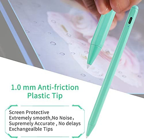 2022 iPad Air 5th/4th Generation 10.9" Stylus Pencil with Palm Rejection,1.5mm POM Fine Tip Active Pen Compatible with Apple Pencil for iPad Air 5th/4th 10.9 Inch Drawing Writing Stylus Pen Green