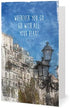 Smiling Wisdom - City Retirement Journey Goodbye Greeting Card - Wherever You Go, Go with All Your Heart Gift Set - Chiffon Viscose Scarf - Woman Coworker Grad - Tan Blue Multi-Colored
