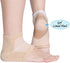 Bememo 4 Pairs of Moisturizing Soft Gel Heel Socks Breathable Open Toe Socks for Dry Cracked Skin Hydrating Day and Night Care Skin