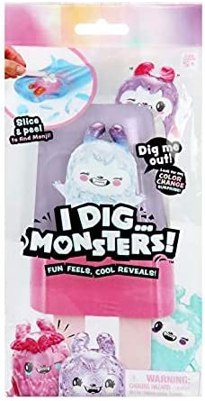 I Dig... Monsters Popsicle Pack - 1pc Collectable ASMR Toy | Fun & Cute Stress Relief Toy - Styles May Vary