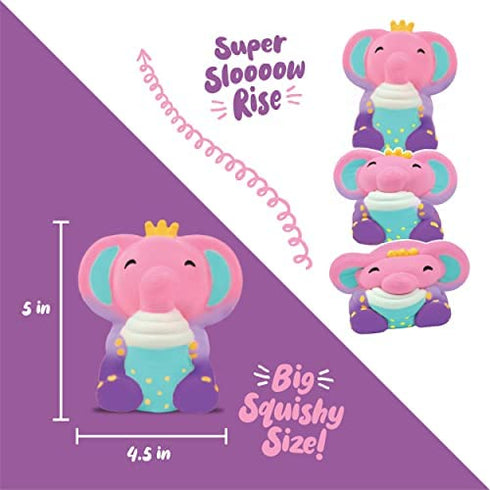 DOODLE HOG Elephant Paint Your Own Squishy Kit. Arts and Crafts for Kids and Girls + Boys , Gifts for Ages 6-8, 9 and 7-12 Year Old