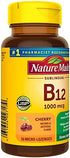 Nature Made Vitamin B12 Sublingual, Easy to Take Vitamin B12 1000 mcg for Energy Metabolism Support, 50 Sugar Free Micro-Lozenges, 50 Day Supply