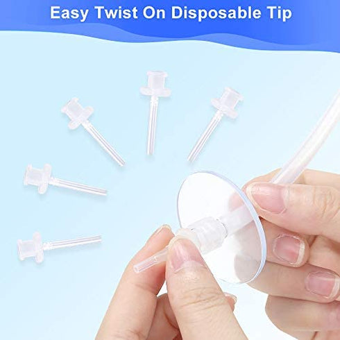 90 Pack Ear Washer Disposable Tips, Replacement Ear Washer Tips- Compatible with Doctor Easy™ Elephant and Rhino and Wax-Rx™ and Migleo™ Ear Washer Bottle Systems