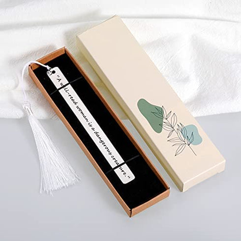 Book Lover Appreciation Gifts for Women Female Friend Bookmark with Tassel for Book Lovers Teacher Boss Lady Her Birthday Christmas Gifts for Book Reader Bookworms A Well Read Woman Stocking Stuffers