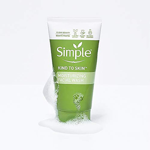 Simple Kind to Skin Face Wash Cleanser for All Skin Types Moisturizing Cleanses and Hydrates 5 oz