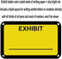 Legal Exhibit Stickers 1.65 X 1 Inches Fluorescent Exhibit Labels - Yellow Color-Coded Exhibit Labels Blank File Folder Labels Tabs for Offices Courts Legal Documents Report Dividers 300 Pcs