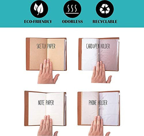 Leather Journal – Sailor M, Gifts for Friends, Son, Daughter, Cousins, Sisters – 1 Set (Brown)
