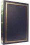 3-ring 2-up slip-in pocket NAVY-BLUE binder album for 400 photos - 4x6