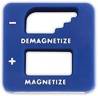 Katzco Precision Demagnetizer-Magnetizer - Pack of 3 Colors - Black, Red, Blue - for Screwdrivers, Small Tools, Small, Big Screws, Drills, Drill Bits, Sockets, Nuts, Bolts, Nails, Construction Tools
