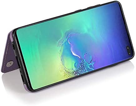Acxlife Samsung Galaxy S10+ Plus Wallet Case, Galaxy S10plus Case Protective Cover with Card Slot Holder and Leather Case Compatible with Samsung Galaxy S10plus 6.4Inch (Purple)