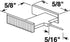 Prime-Line L 5892 Window Grid Retainer Clips, 5/8 inch, Plastic W/Steel Needle, Clear,1 ct (pack of 6) , White