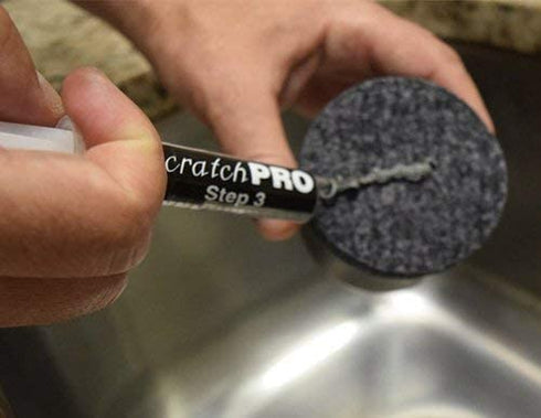 Scratch Pro Kit for Polishing and Repairing Stainless Steel Sinks, with Diamond Buffing Compounds, Reduce The Appearance of Ugly Scratches and Polish Sink for Factory Fresh Look in No Time